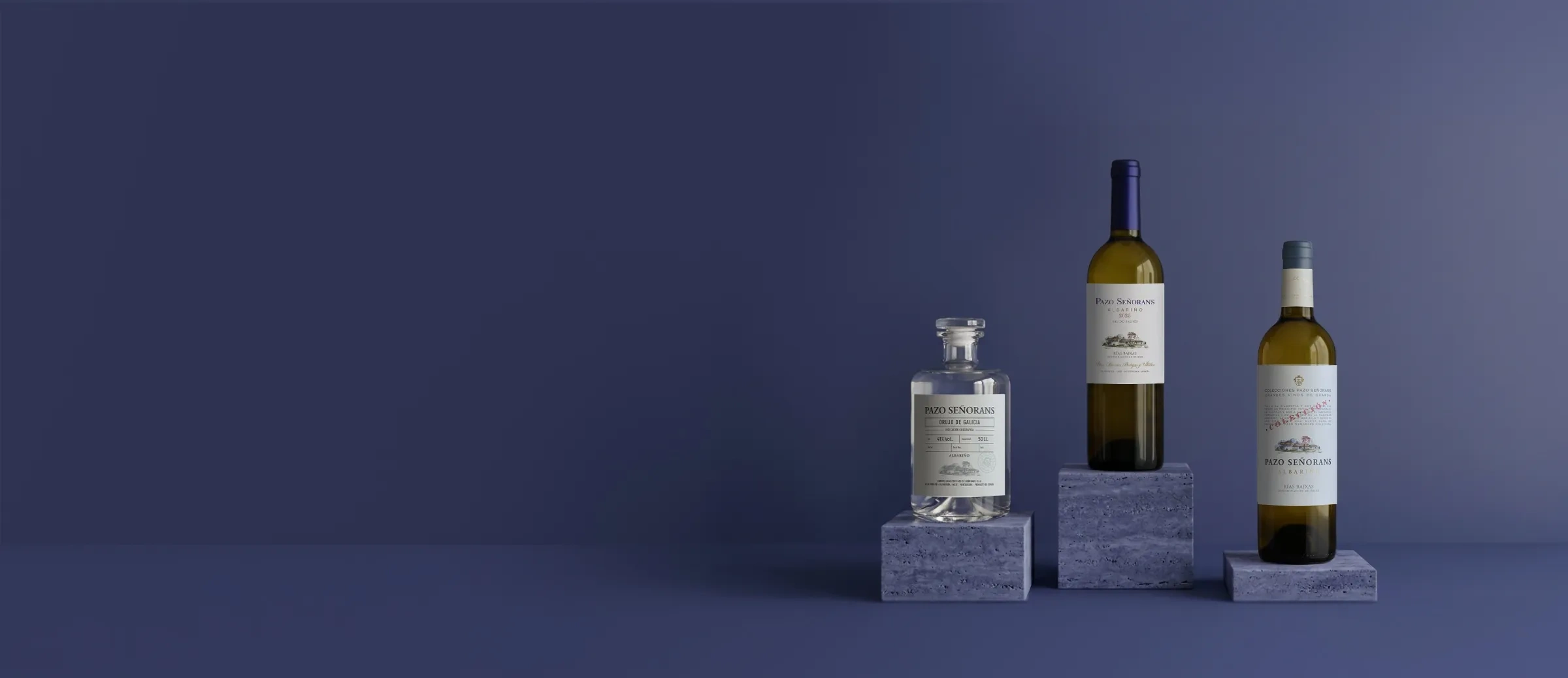 Botellas de la bodega Pazo de Señorans