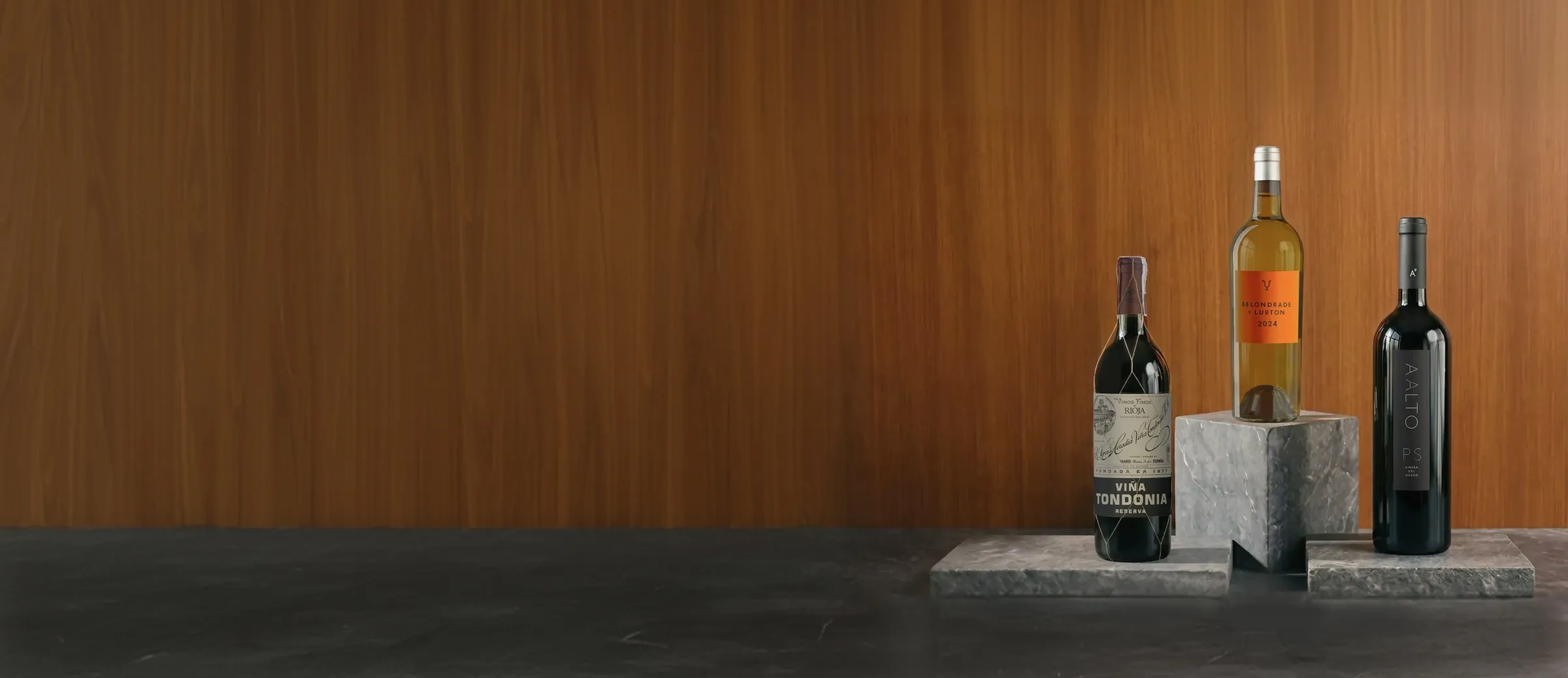 Botellas de vinos de guarda