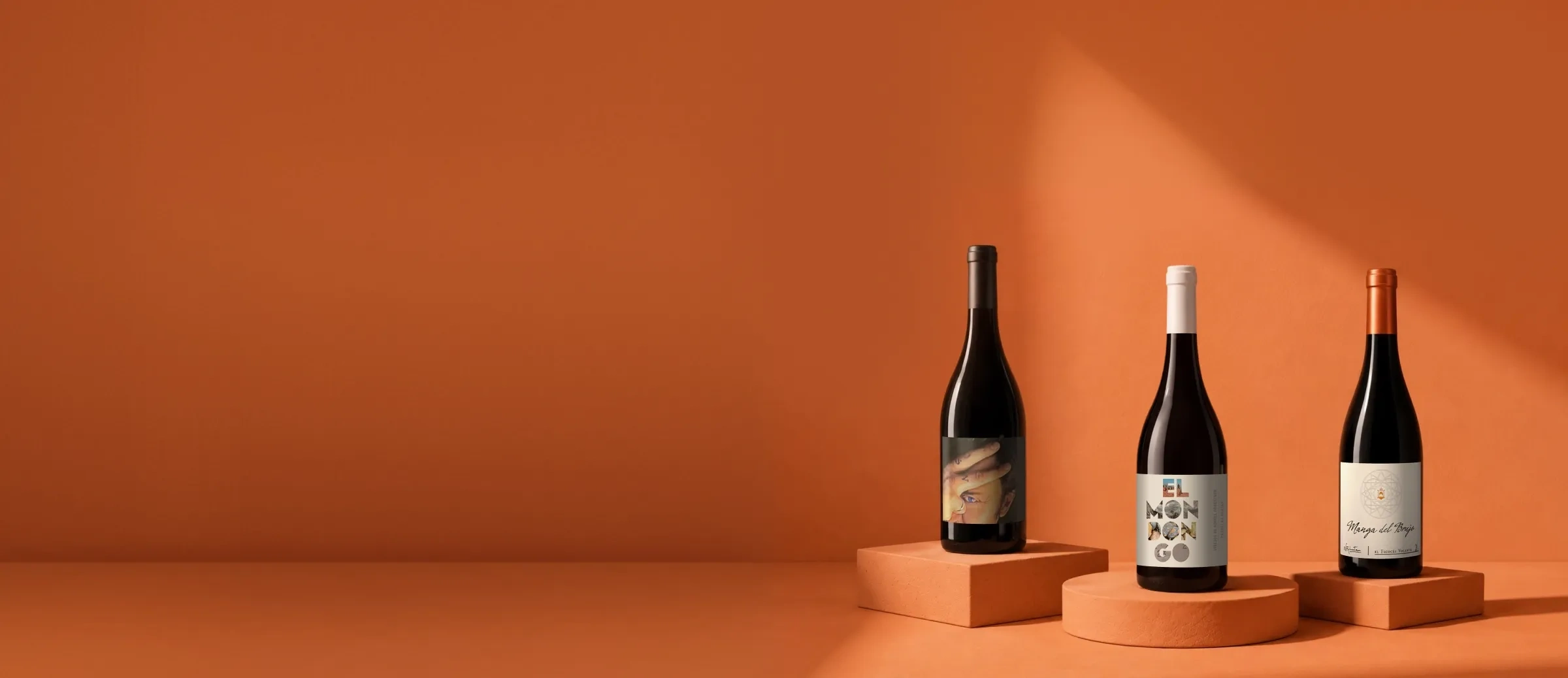 Botellas de vino de la bodega El Escocés Volante