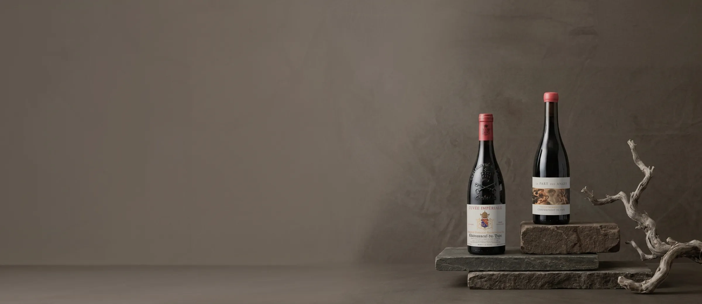 Botellas de vino de la bodega Raymond Usseglio