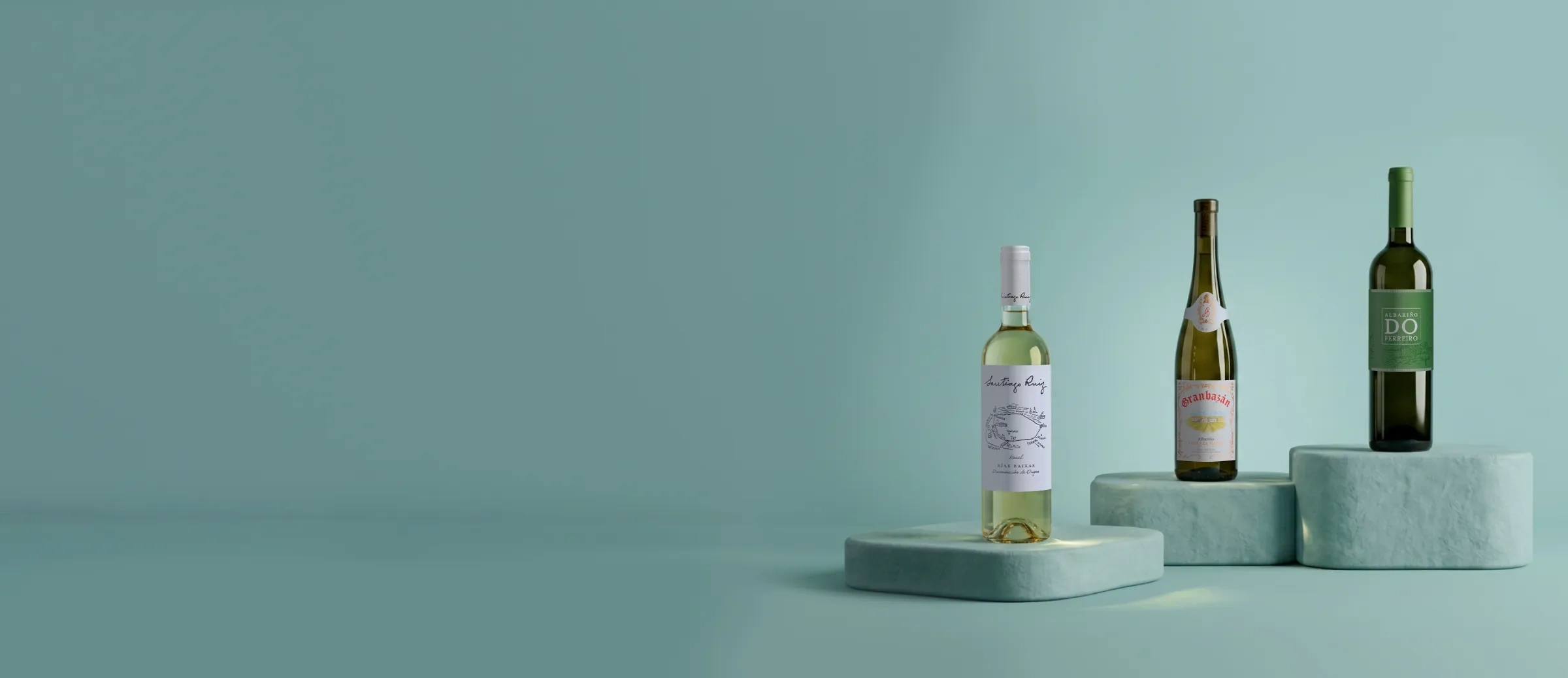 Botellas de vino con descuento de Rías Baixas