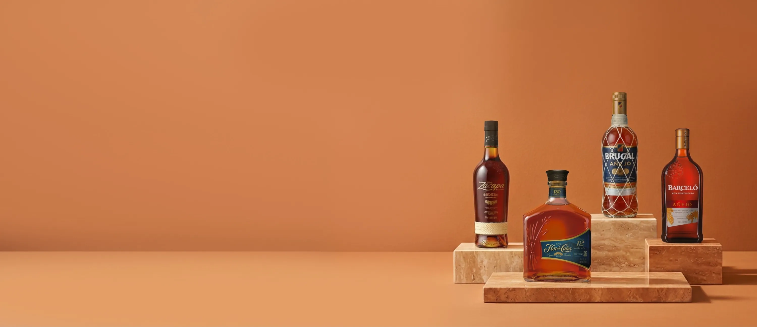 Botellas de ron en descuento