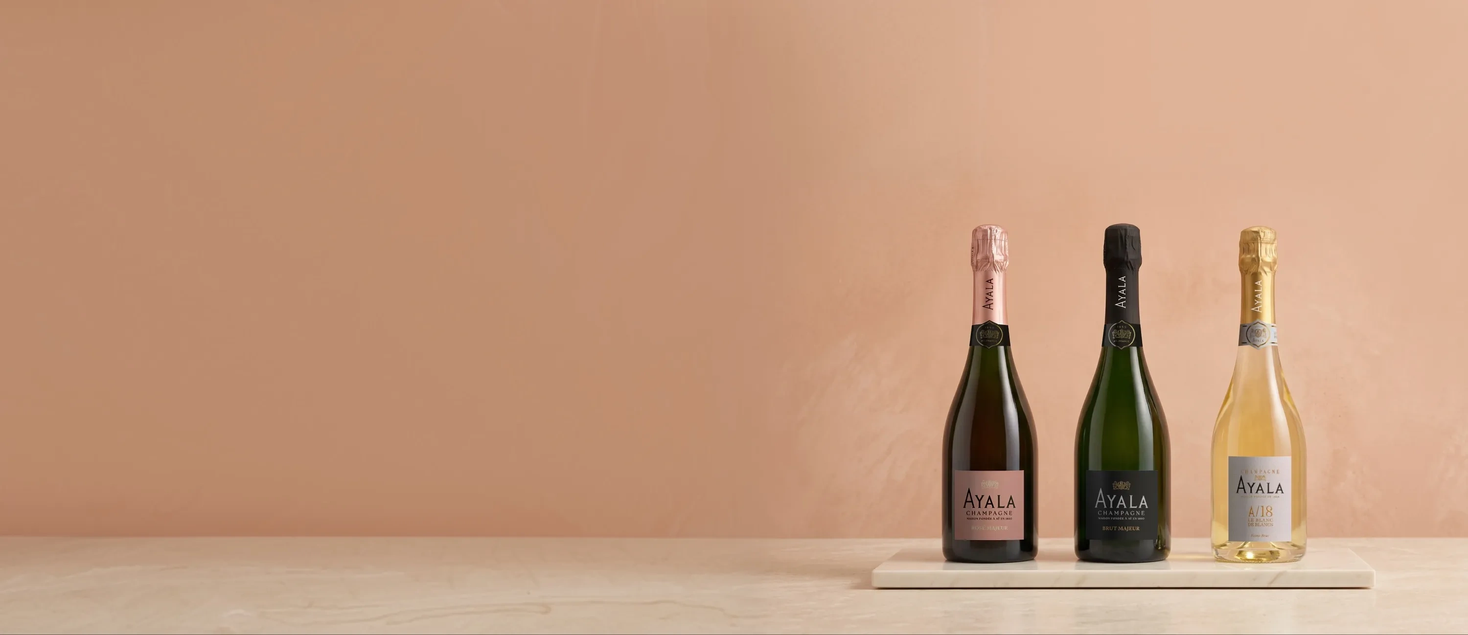 Botellas de champagne de Maison Ayala