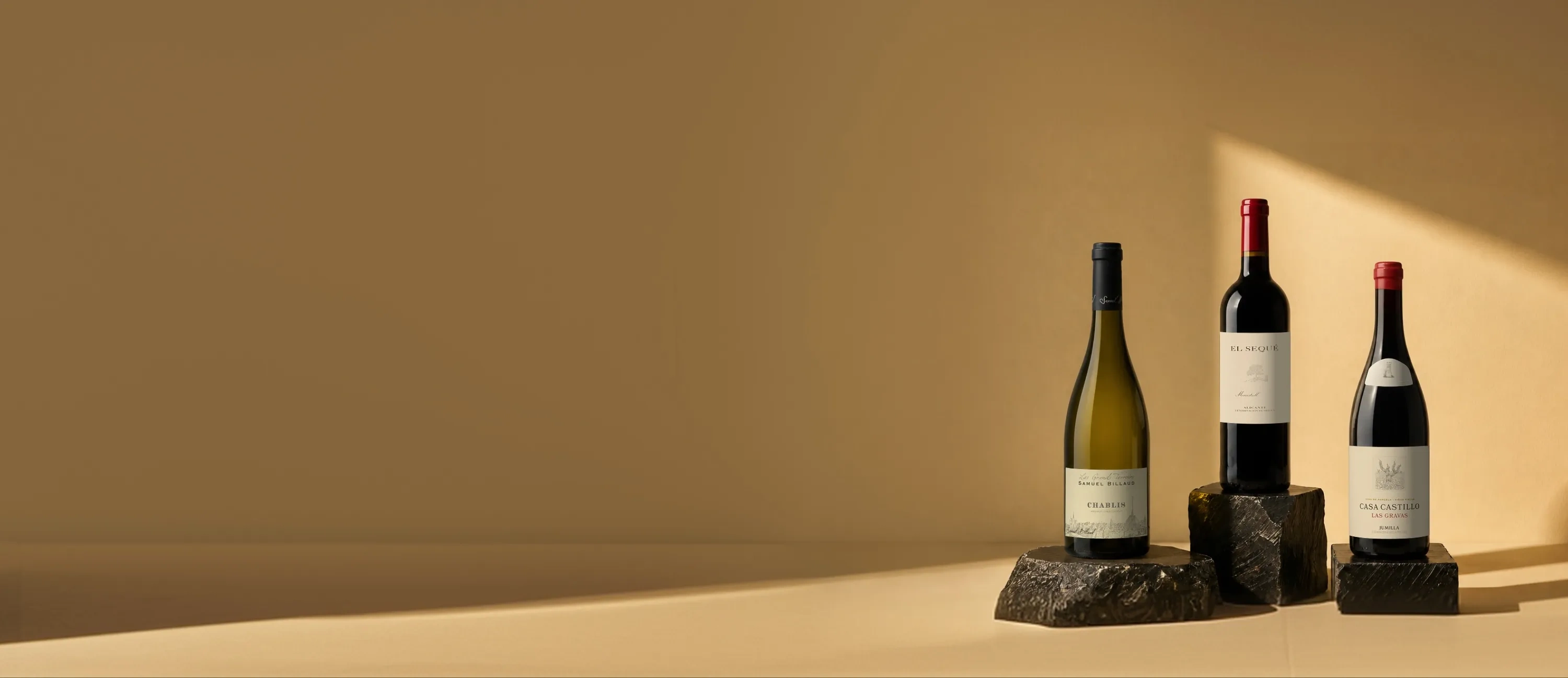 Botellas de vino seleccionadas por Carlos López de Lacalle