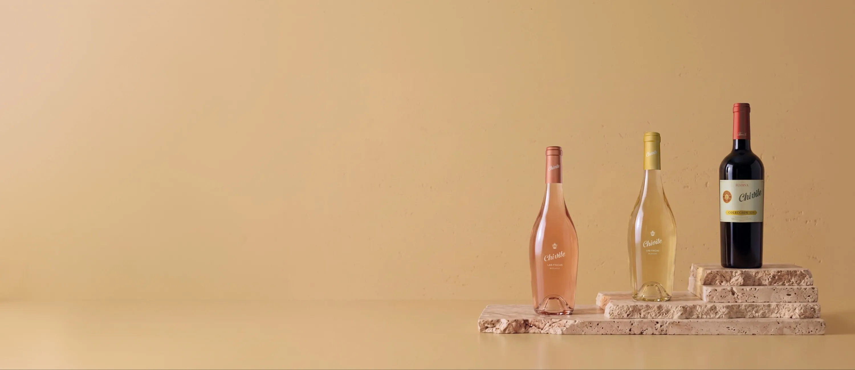 Botellas de vino de la bodega Chivite