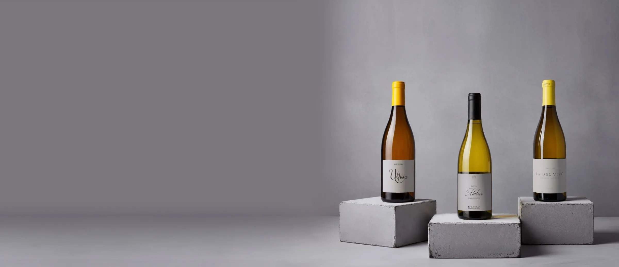 Botellas de vino de la bodega Raúl Pérez