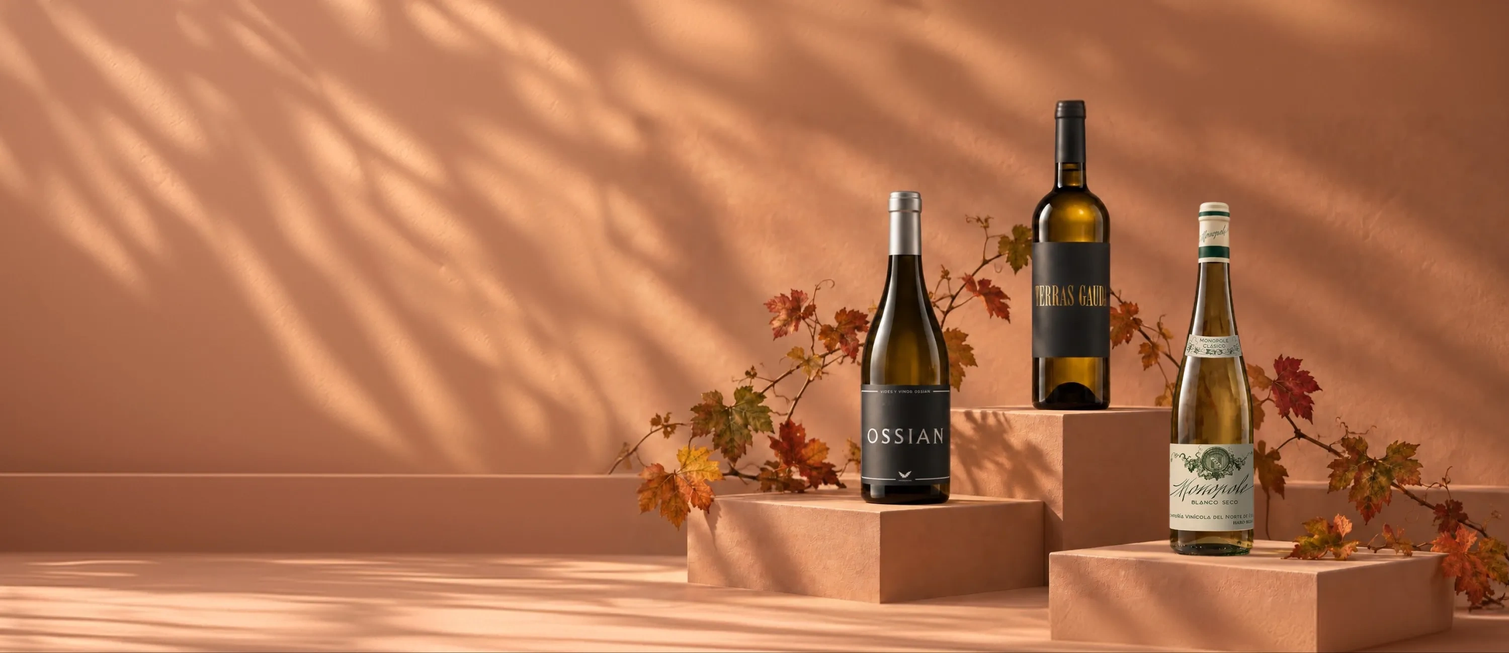 Botellas de vino blanco perfectos para otoño