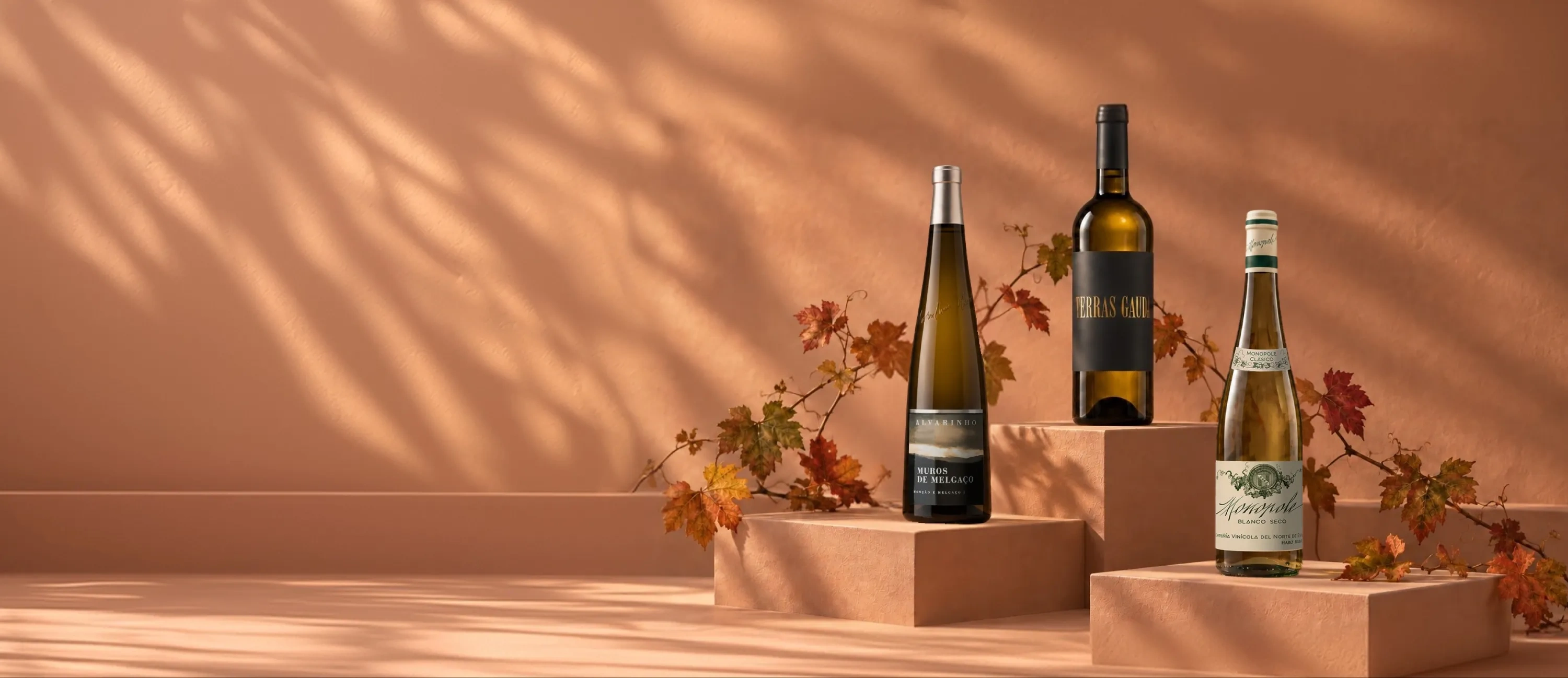 Botellas de vino blanco perfectos para otoño