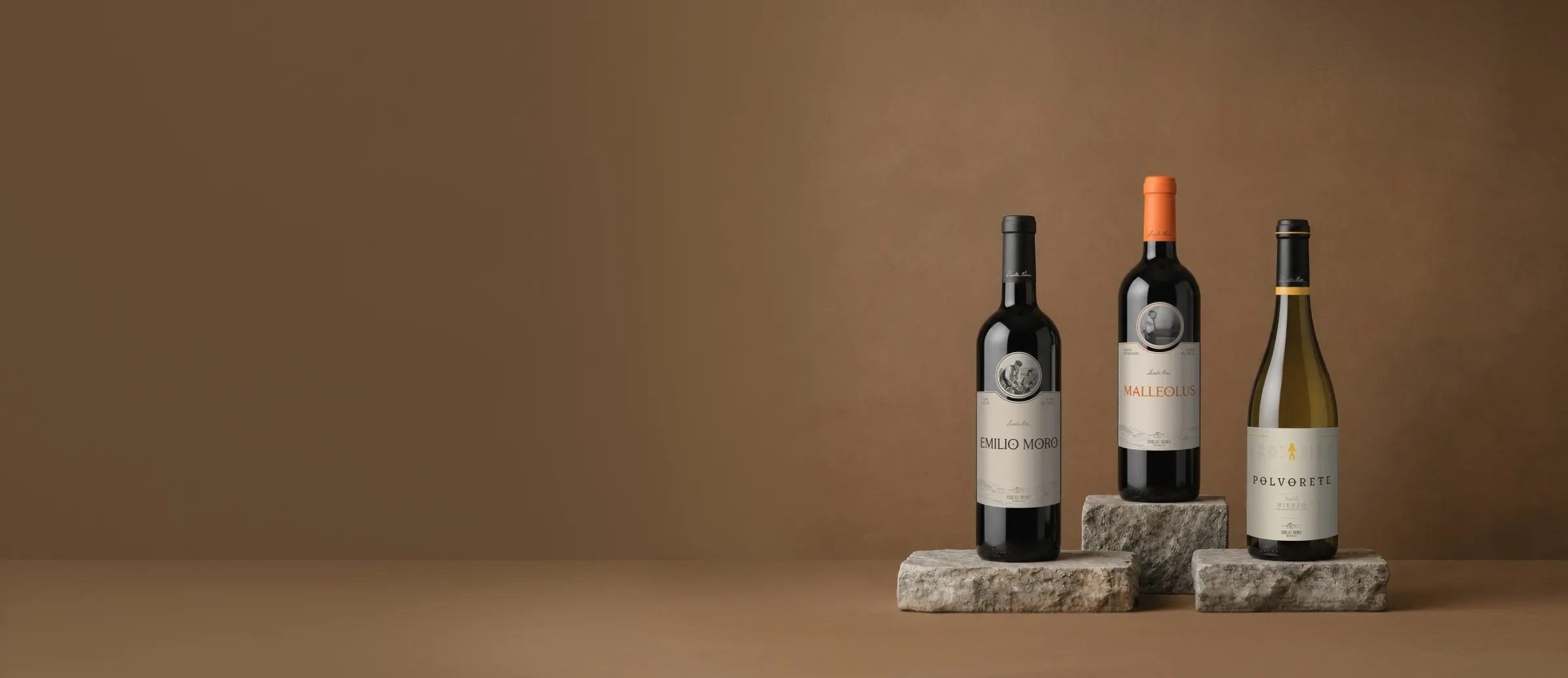 Botellas de vino de la bodega Emilio Moro