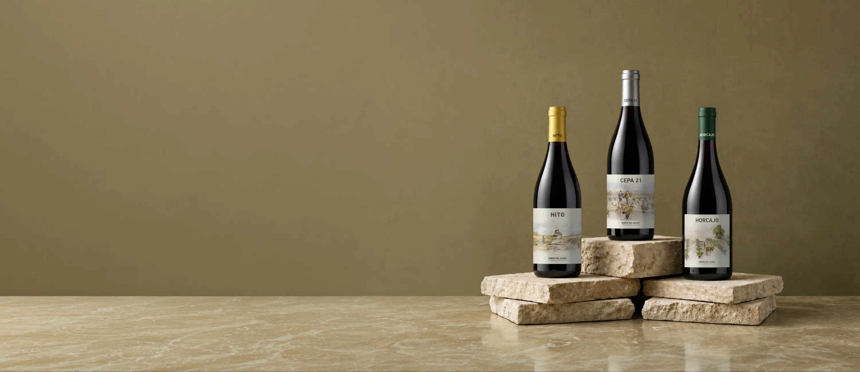 Botellas de vino de Bodegas Cepa 21