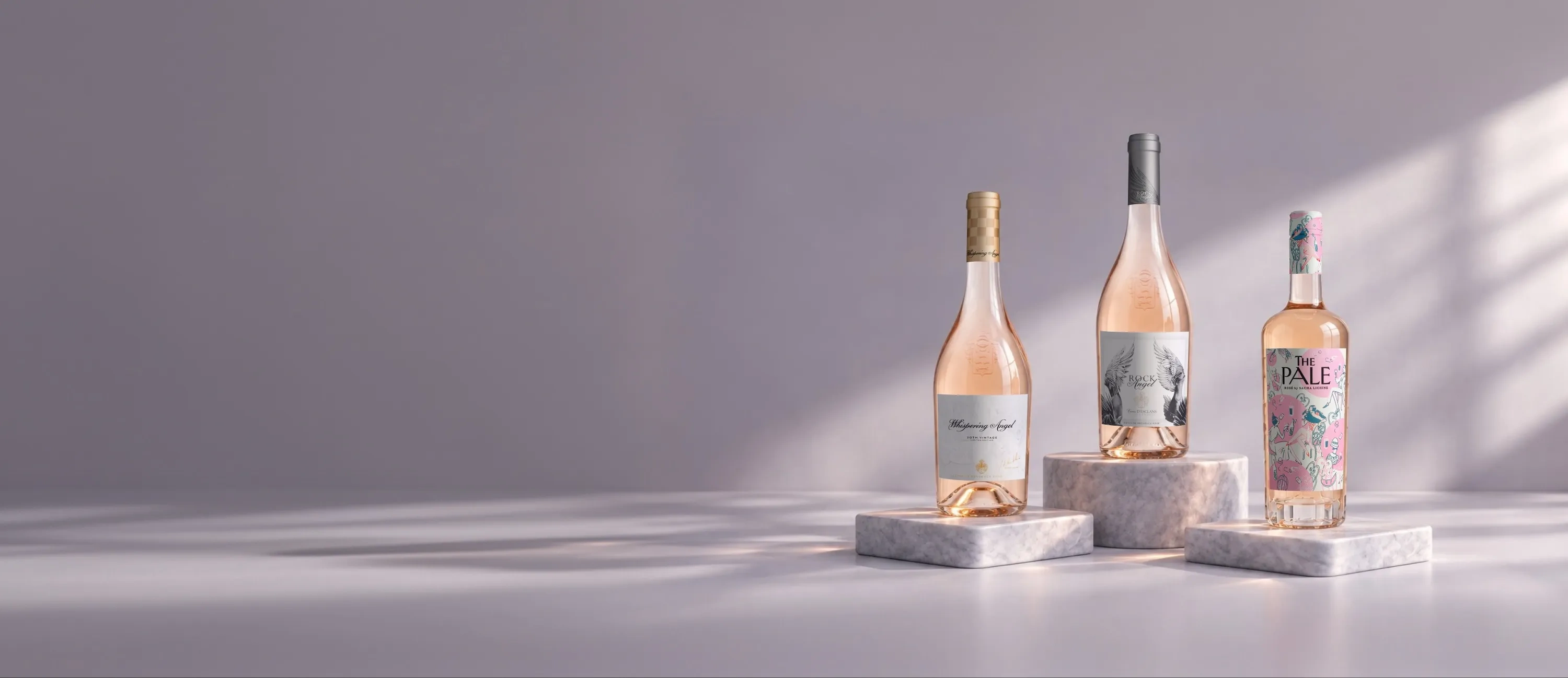 Botellas de vino de la bodega Château d'Esclans