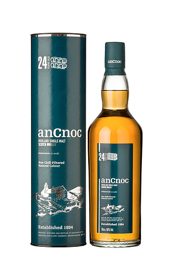 AnCnoc 24 Years Old Highland Single Malt con Estuche