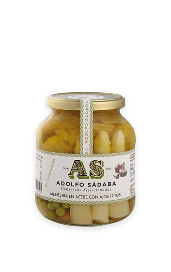 Menestra en Aceite con Ajos Fritos (frasco 660 g)