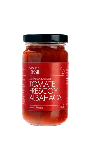 Salsa de tomate fresco y albahaca 180 g