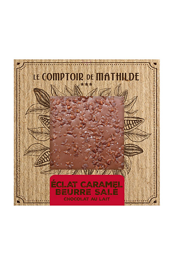 Tableta de chocolate con leche y caramelo salado 80 g