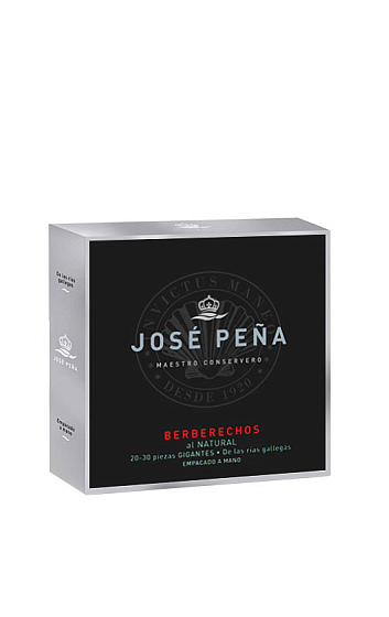 Berberechos al Natural empacados a mano (20/30 piezas) José Peña Premium