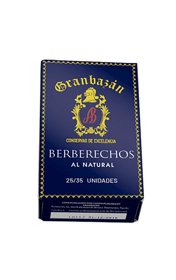 Berberechos al Natural 30/35 piezas Granbazán 