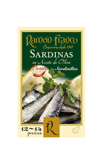Sardinilla en aceite de oliva picante -12-14 piezas