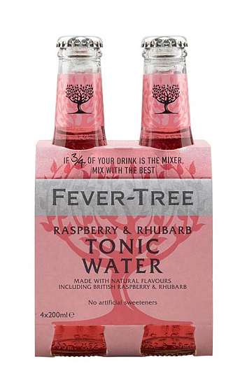 Fever Tree Raspberry & Rhubarb Tonic Water (x4)