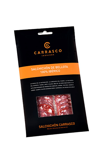 Salchichón de Bellota 100% Ibérico Carrasco loncheado 100 g