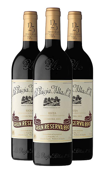 La Rioja Alta Gran Reserva 890 2004 (x3)