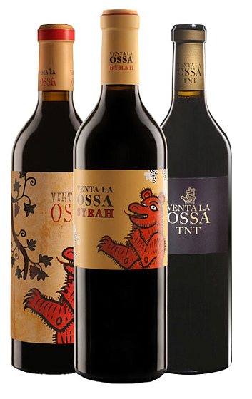 Pack Venta La Ossa (Tempranillo 2011 + Syrah 2012  + TNT 2011)