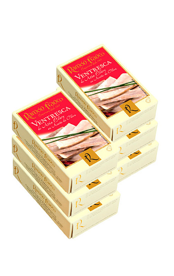 Ventrèche de thon blanc à l'huile d'olive 120g (x6)