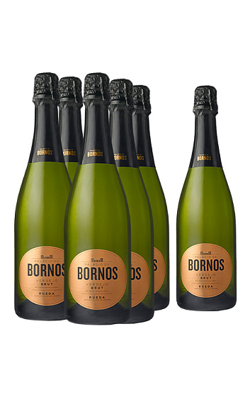 Pack Palacio de Bornos Brut (x5) con 1 botella de regalo