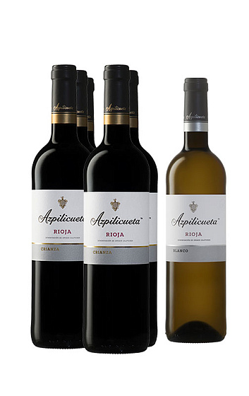 Azpilicueta Crianza 2017 (x5) + Azpilicueta Blanco 2019 de regalo