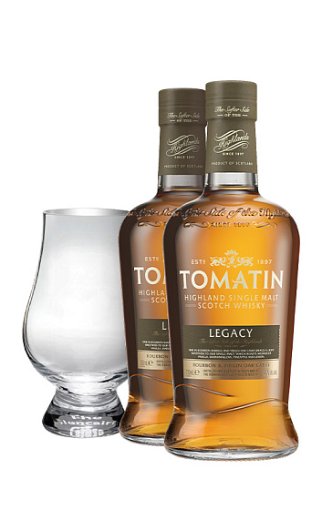 Tomatin Legacy (x2) con The Glencairn Whisky Glass de regalo 