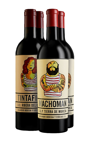 Pack Macho Man Monastrell 2020 (X2) y Tintafina 2019 (X2)