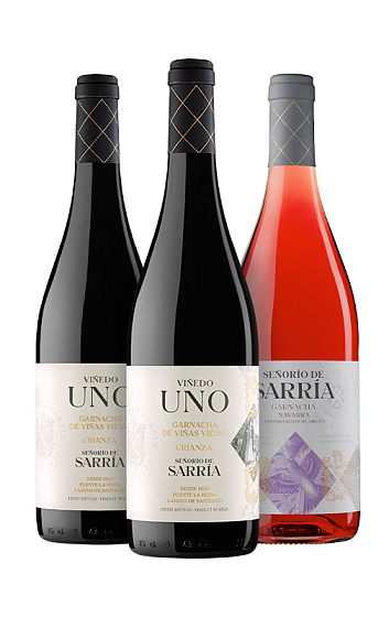 Producto: Pack Viñedo Uno 2019 (x2) y Señorío de Sarría Rosado 2023 (x1)