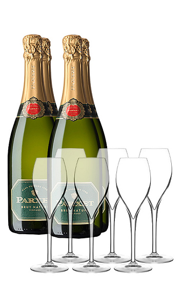 Producto: Pack Parxet Brut Nature 2022 (x4) con Copas de Cava (x6)