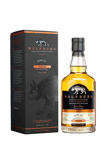 Wolfburn Aurora Sherry Oak Single Malt Scotch Whisky con estuche