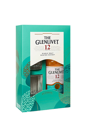 Astuccio The Glenlivet 12 Years Reserve con 2 bicchieri