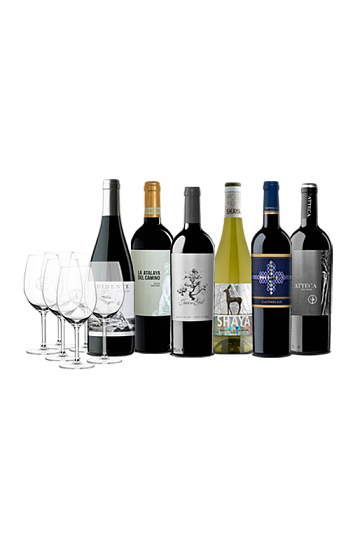 De los creadores de Juan Gil (Pack de 6 vinos + 6 copas)