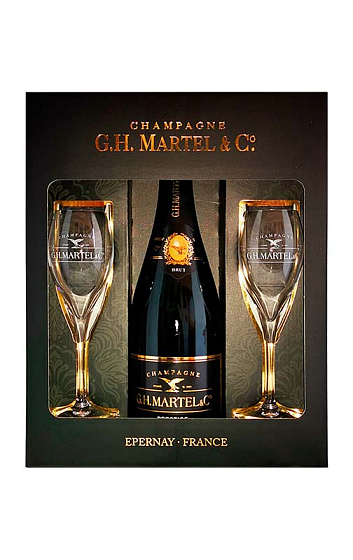Champagne G.H. Martel Prestige con 2 Copas