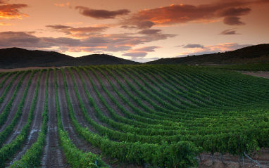 Valle de Nekeas al atardecer