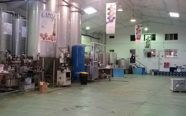 Interior de la cervecera