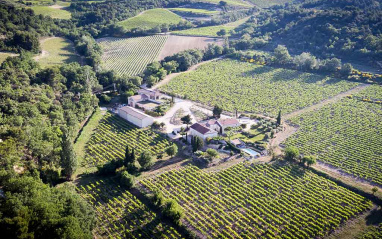 Vista aérea del Domaine La Florane