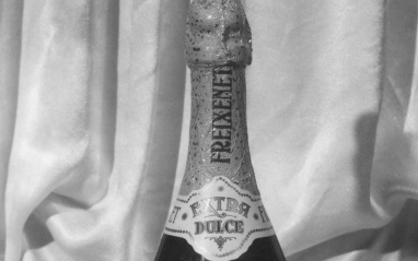 Una de las primeras botellas que Freixenet sacó al mercado