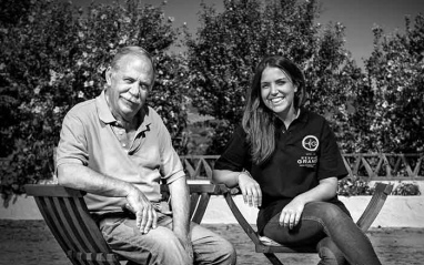 António Lança y su hija Mariana