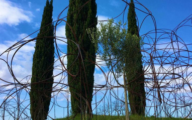 Escultura en los alrededores de la bodega