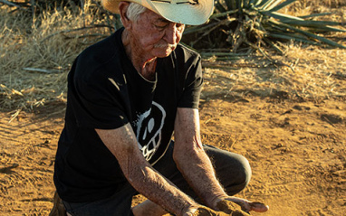 Jibador de Padre Azul en el campo