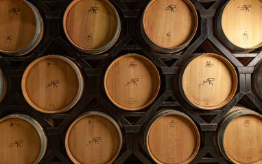 Barricas en la bodega