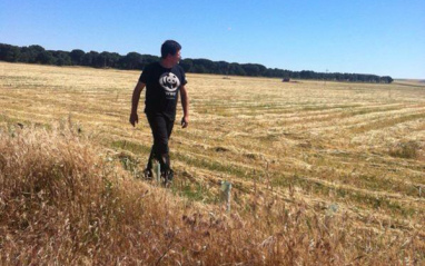 Jesús Hermida en el viñedo