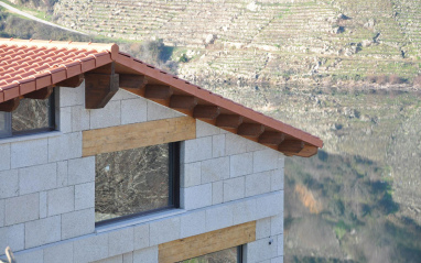 Detalle del edificio de bodega