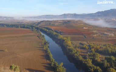 El Ebro a su paso por San Vicente de la Sonsierra