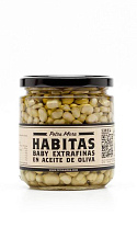 Habitas baby extrafinas en aceite de oliva Petra Mora (345 g)