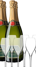 Producto: Pack Parxet Brut Nature 2022 (x4) con Copas de Cava (x6)